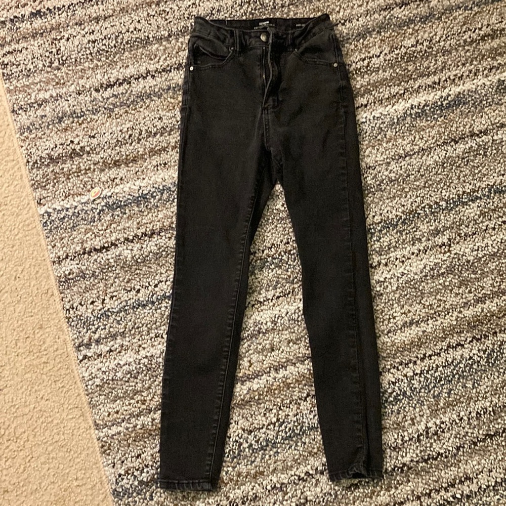 Black denim pants